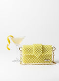 ACRYLIC BEAD BAG-PALE AMBER