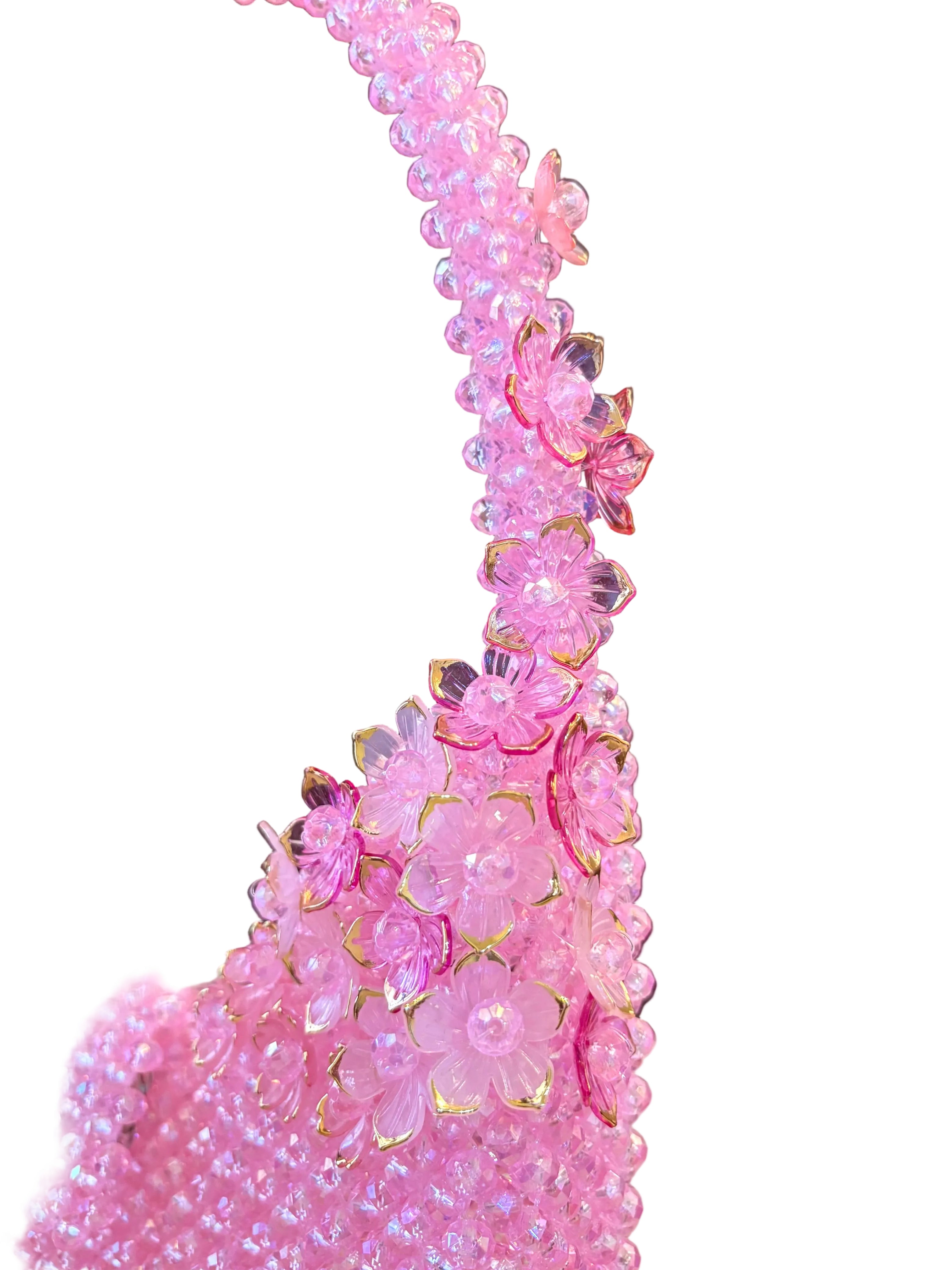 PINK FLORA HANDBAG