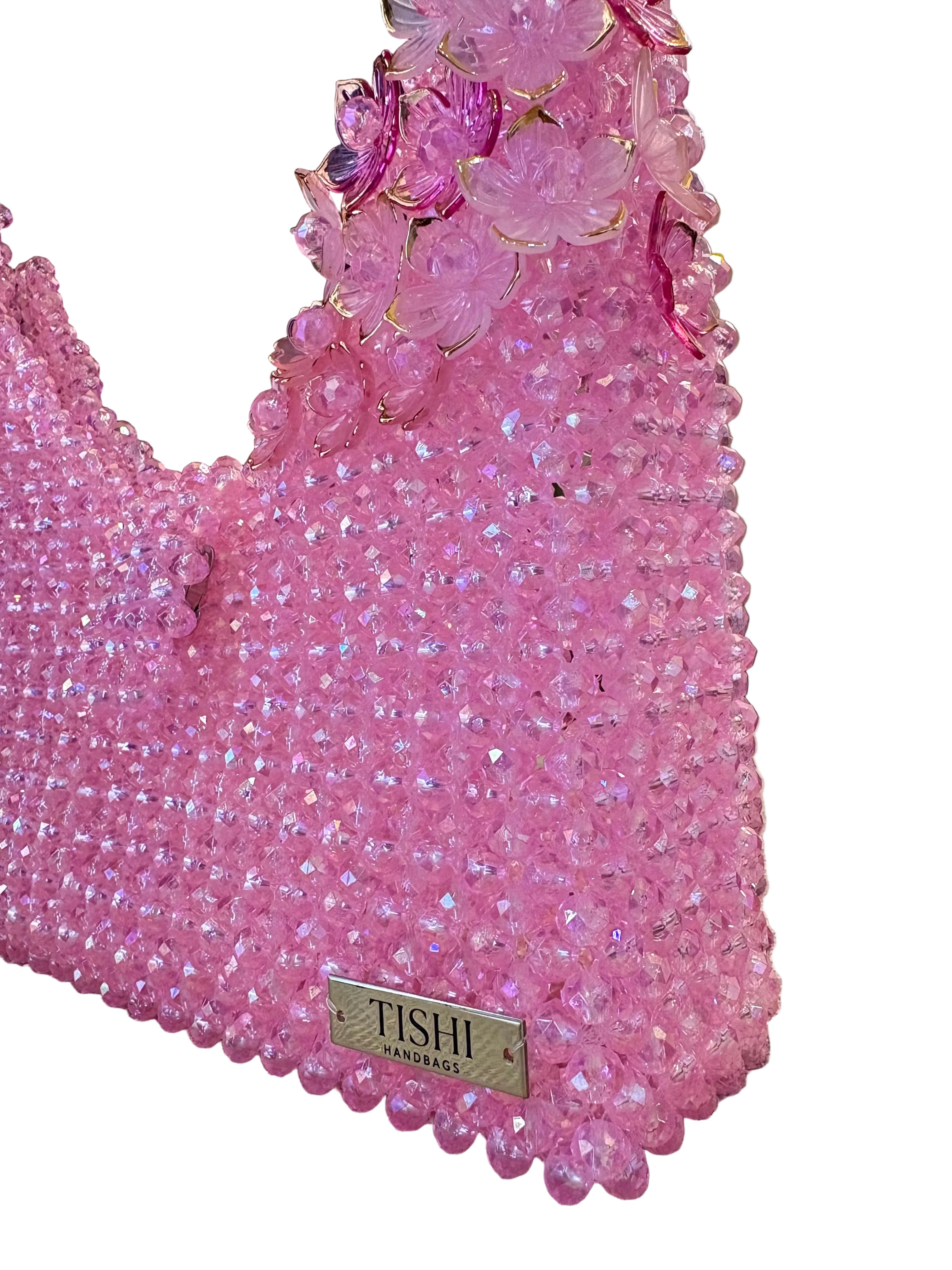 PINK FLORA HANDBAG