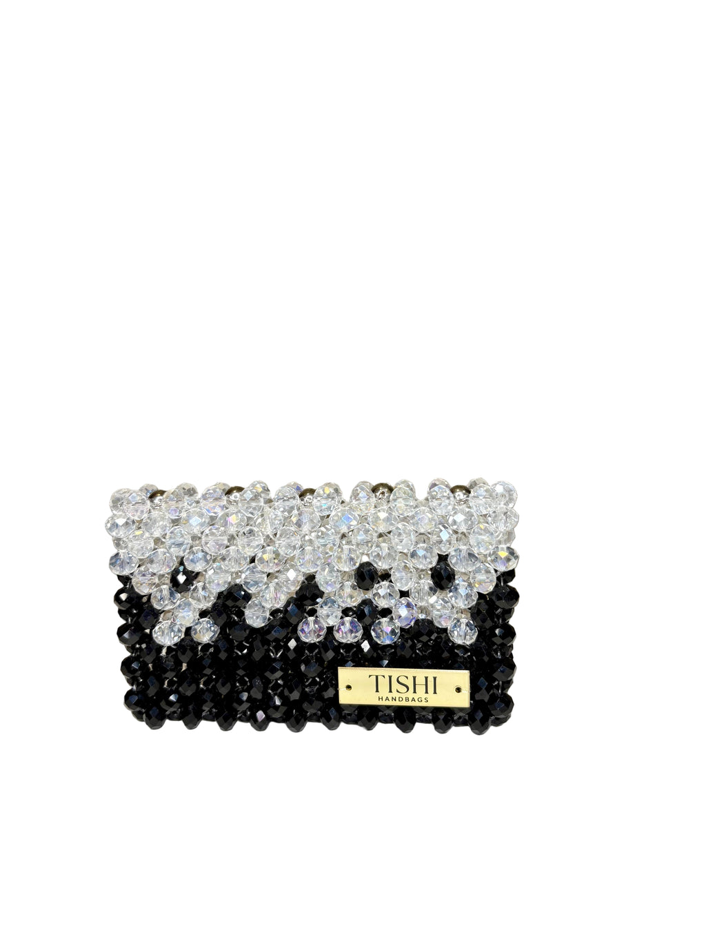GLASS CRYSTAL MAGNETIC WALLET-BLACK OMBRE
